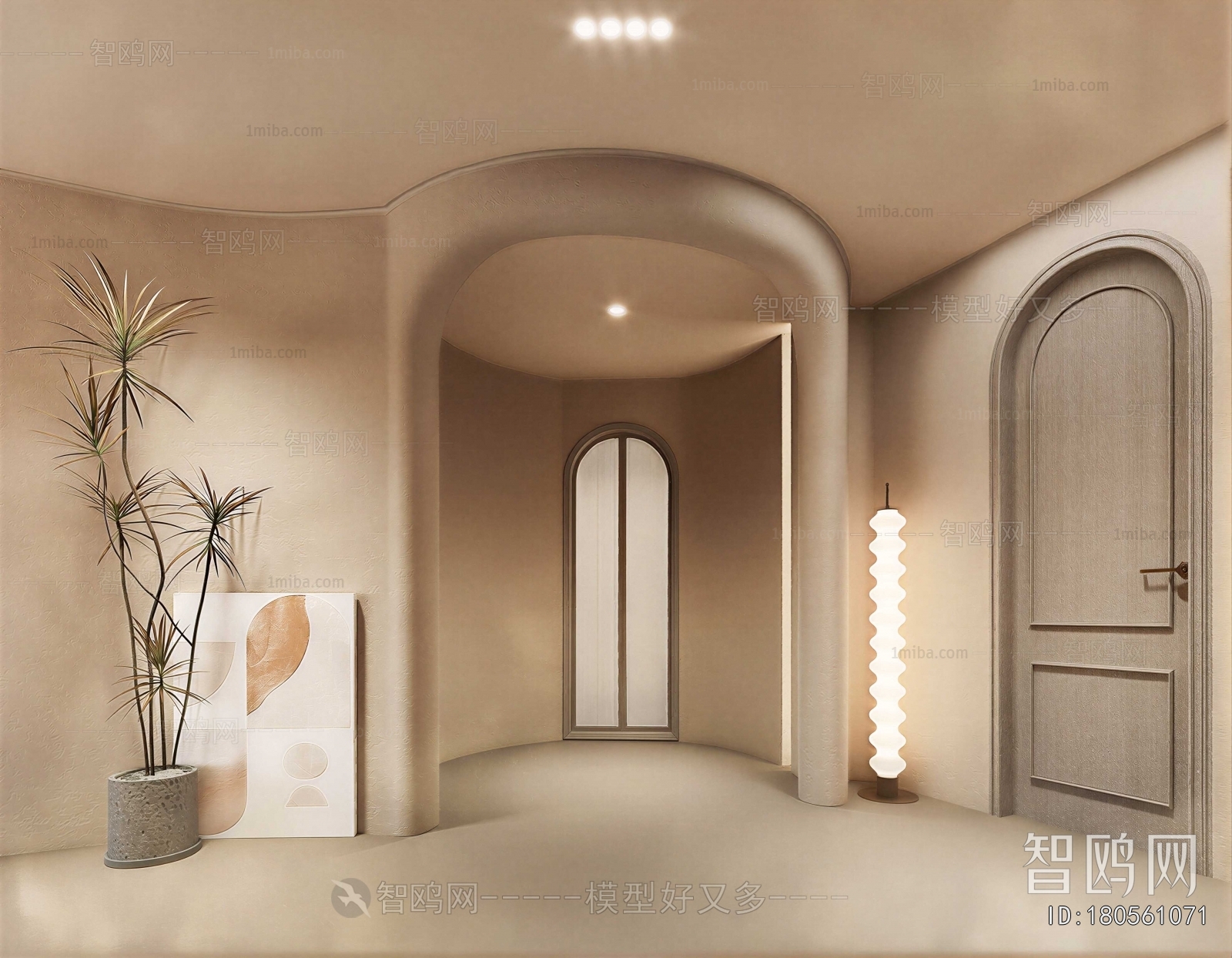 Wabi-sabi Style Hallway