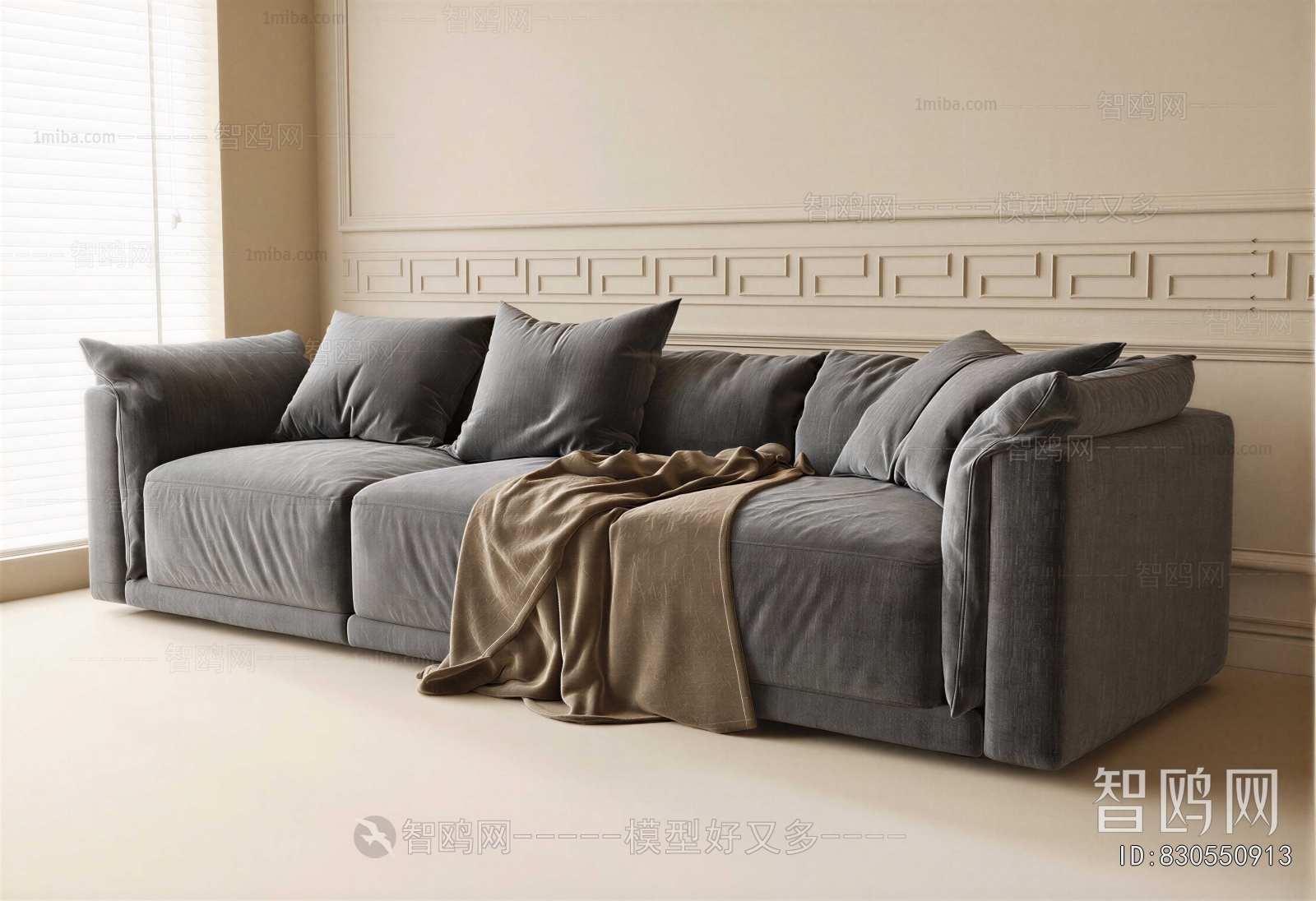 Modern Three-seat Sofa