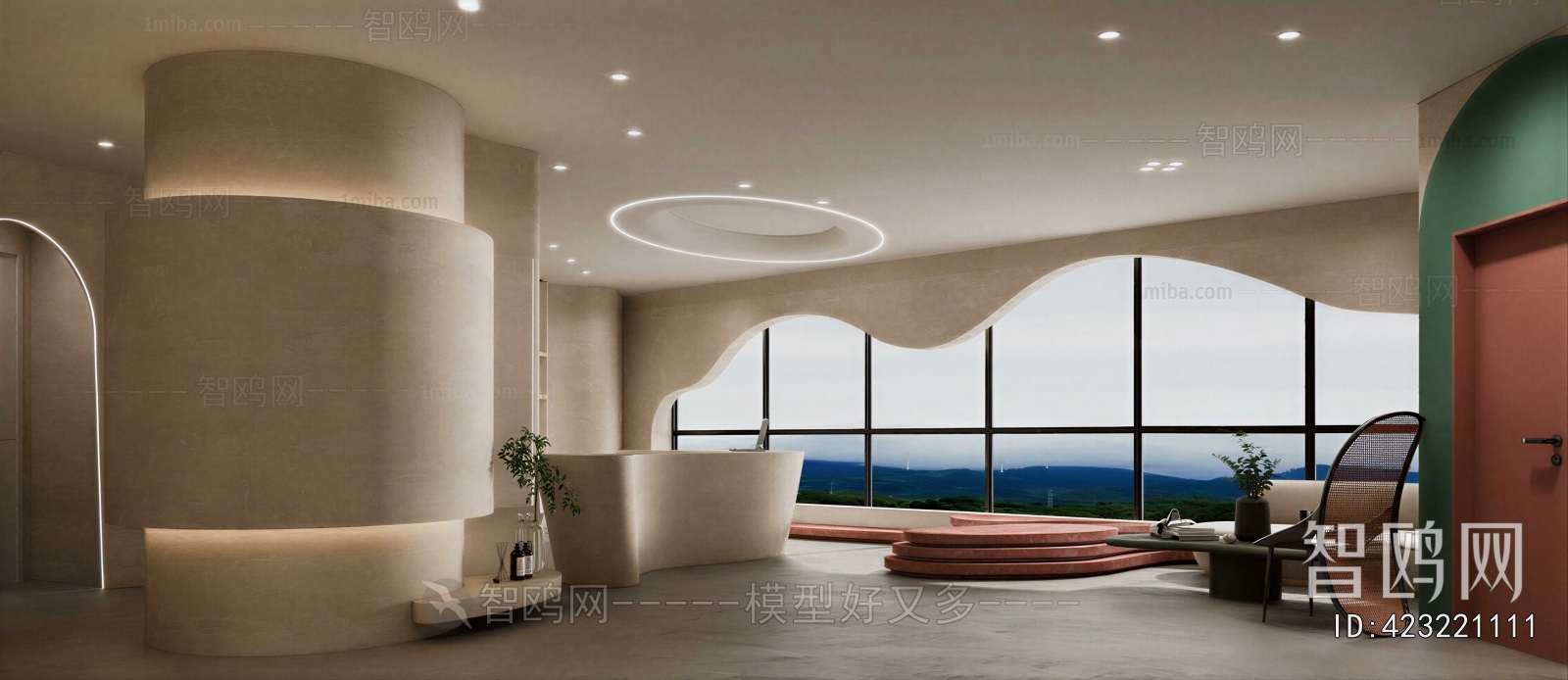 Modern Office Reception Desk