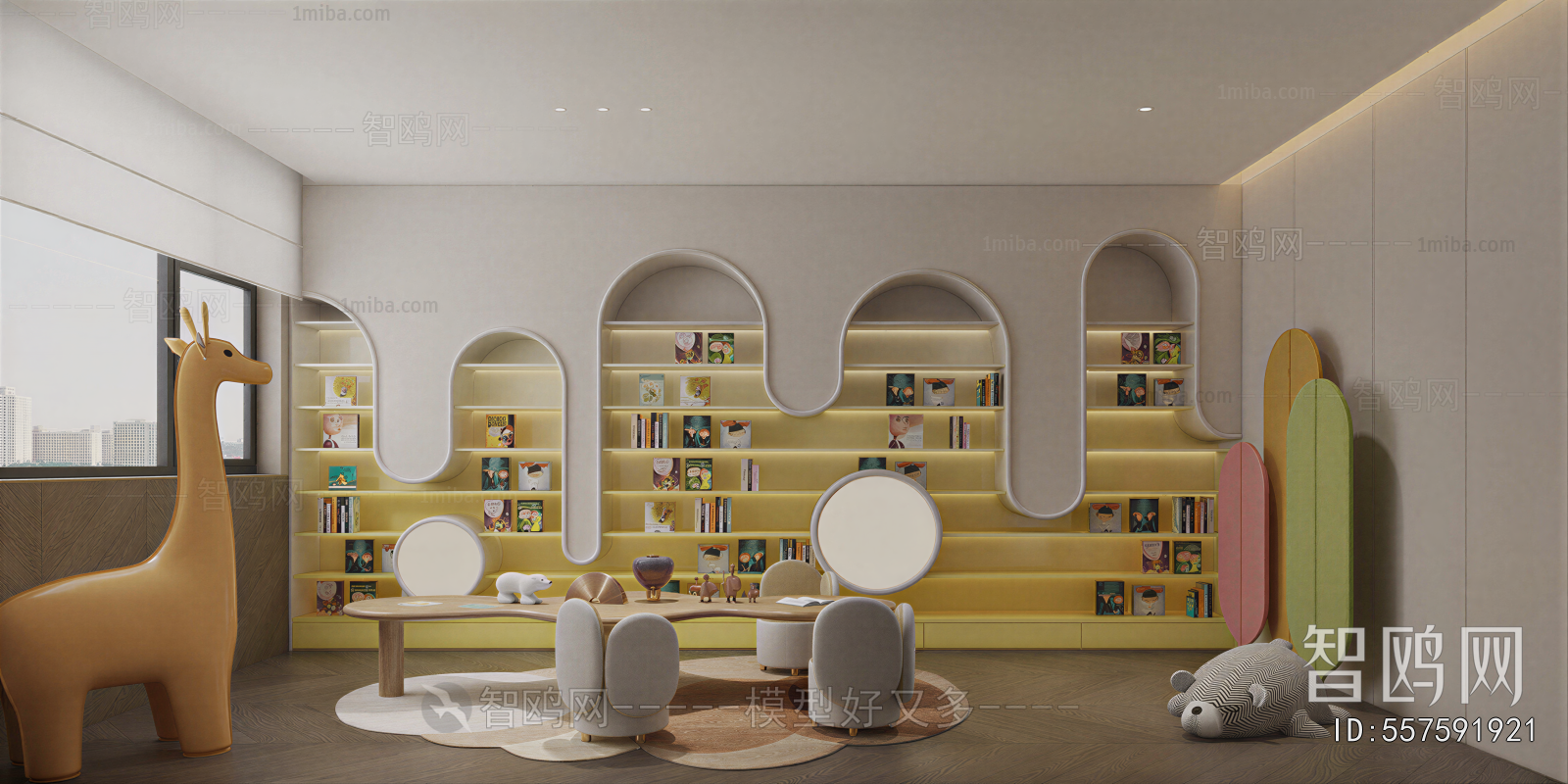 Modern Children's Room Activity Room