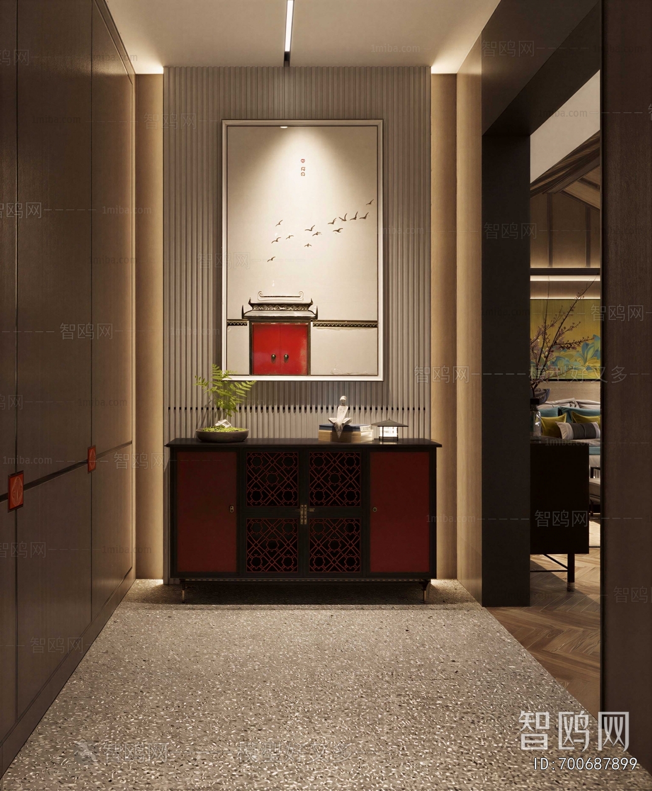 New Chinese Style Hallway