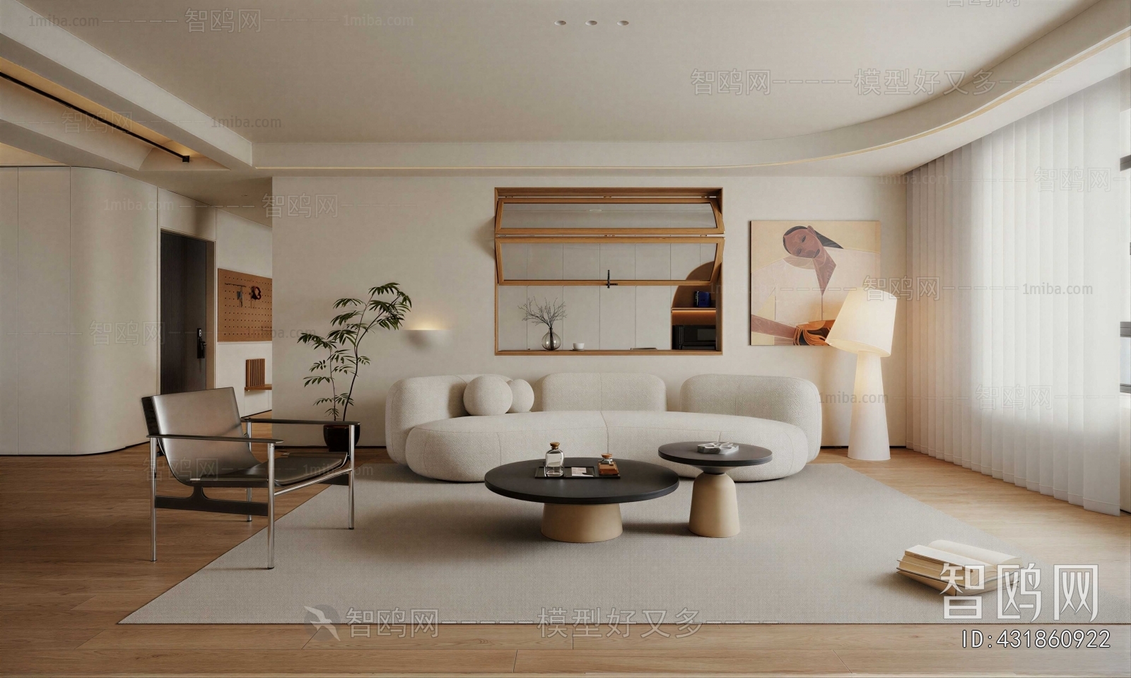 Wabi-sabi Style A Living Room