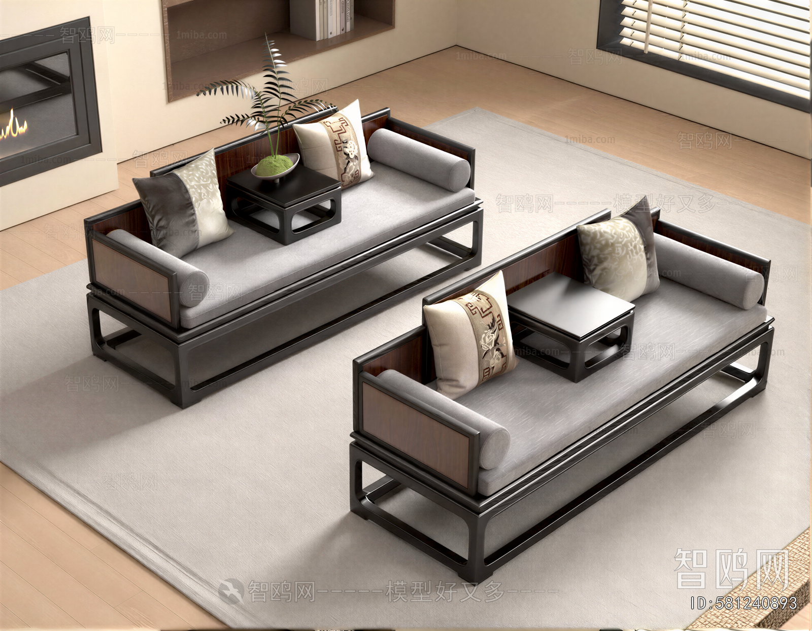 New Chinese Style Arhat Bed