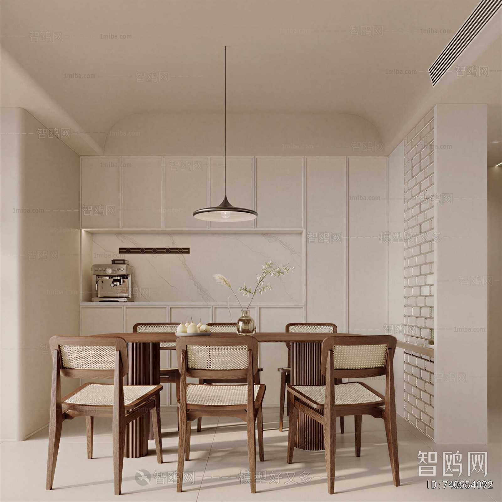 Wabi-sabi Style Dining Room