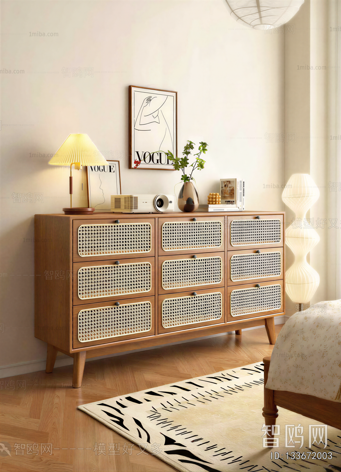 Wabi-sabi Style Chest Of Drawers