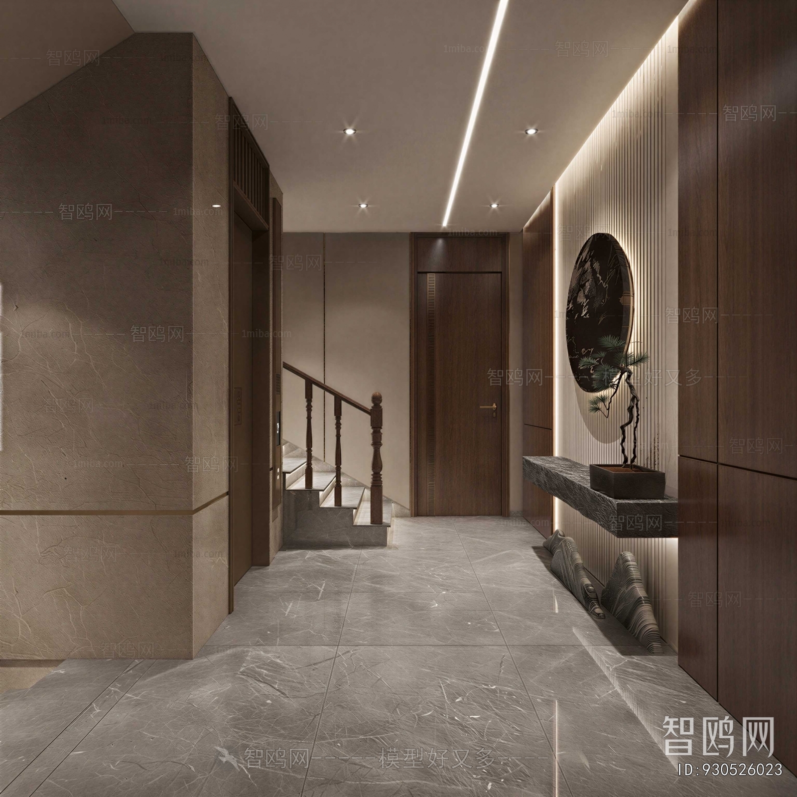 New Chinese Style Hallway