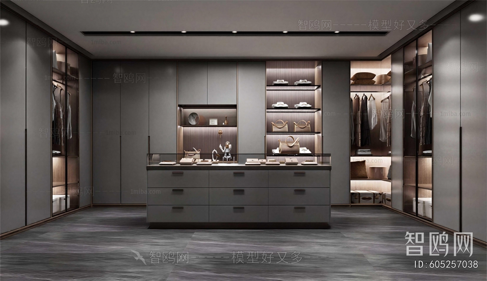 Modern Clothes Storage Area