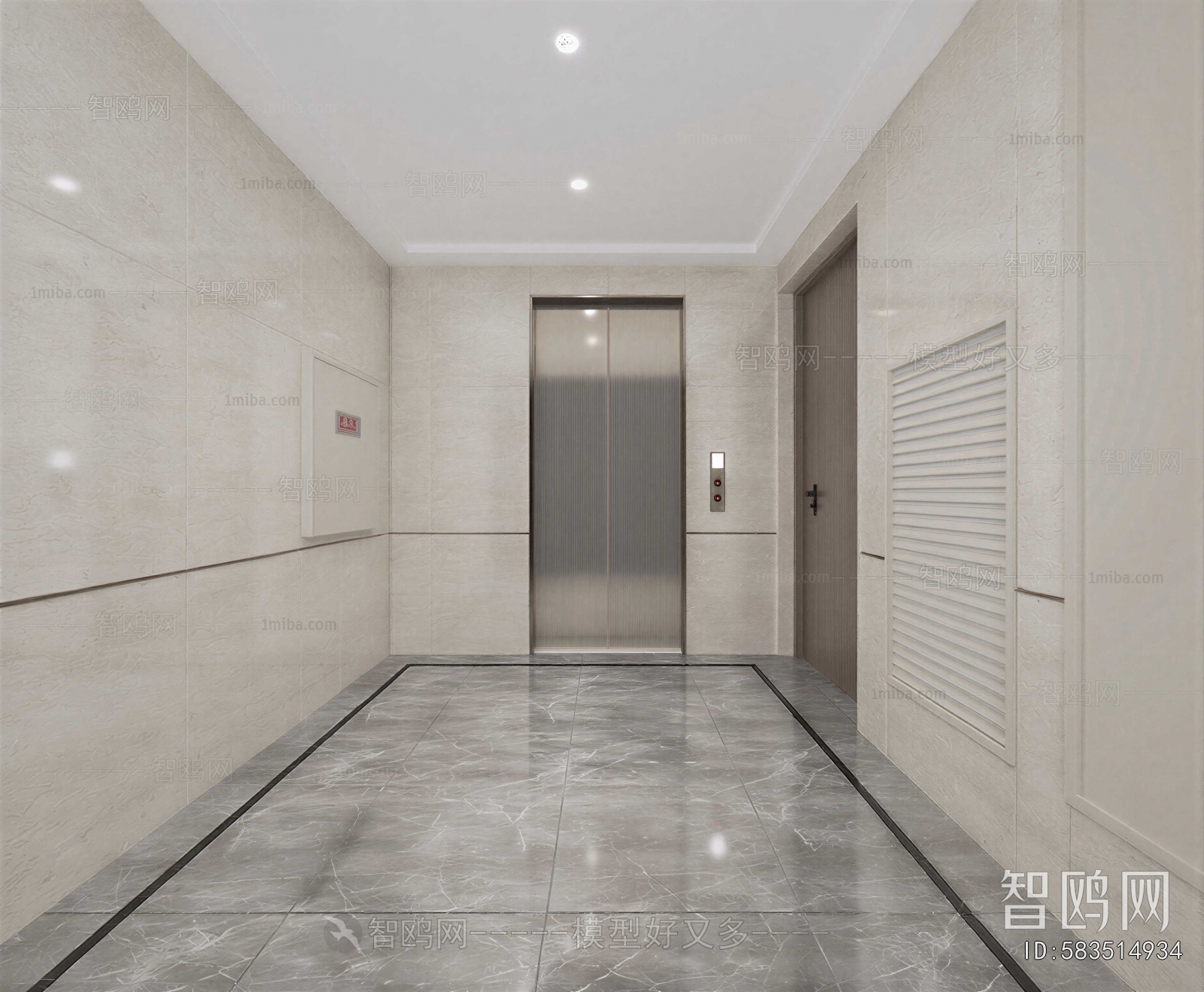 Modern Corridor/elevator Hall