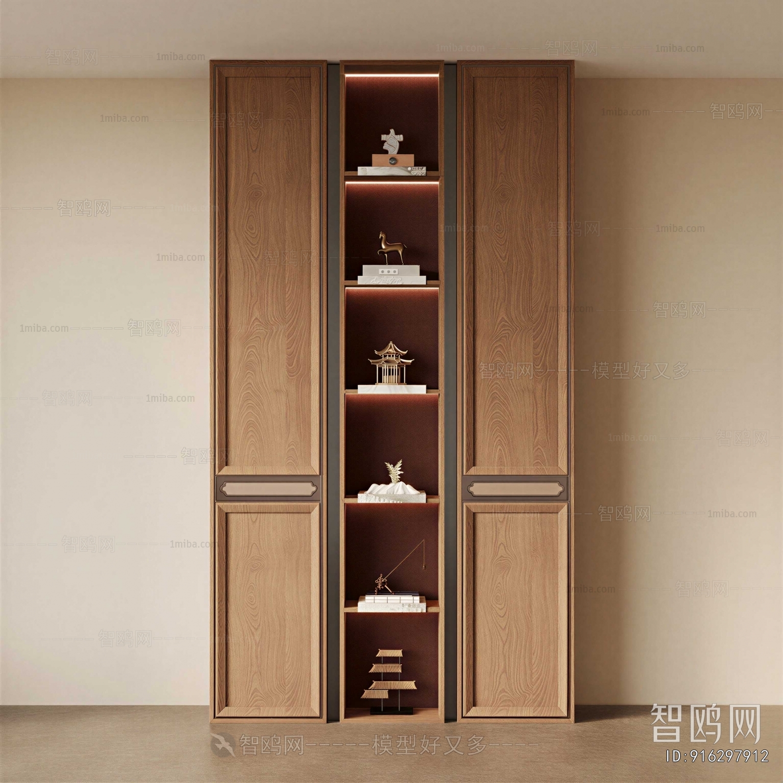 New Chinese Style Decorative Cabinet