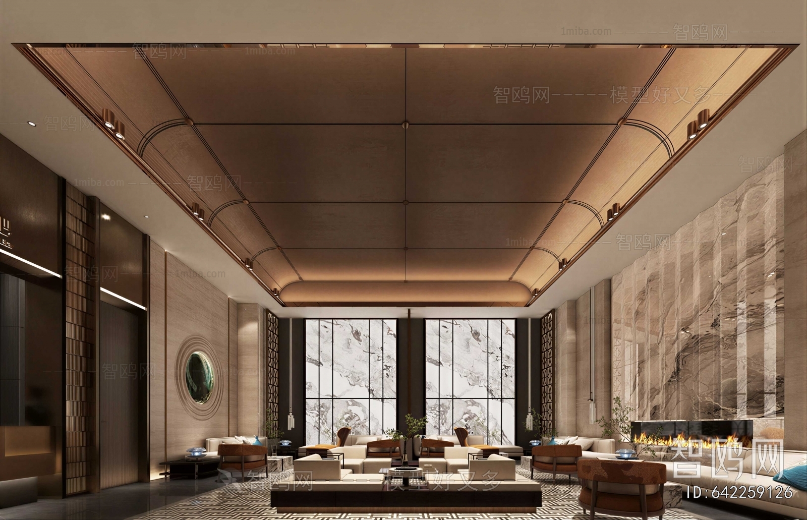 New Chinese Style Lobby Hall