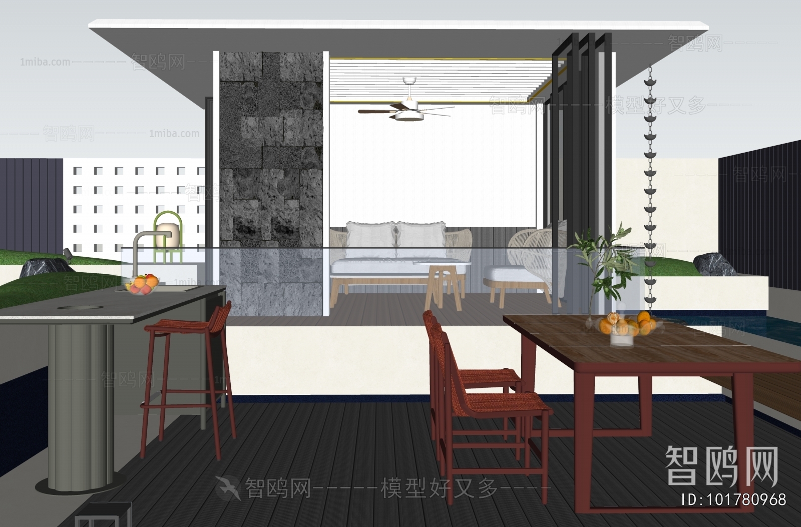 Modern Courtyard/landscape