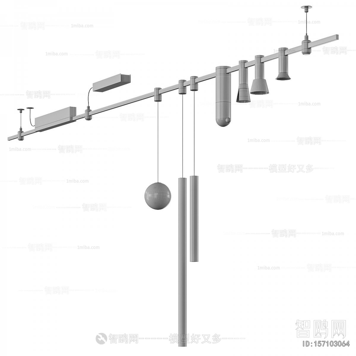 Modern Long Chandelier