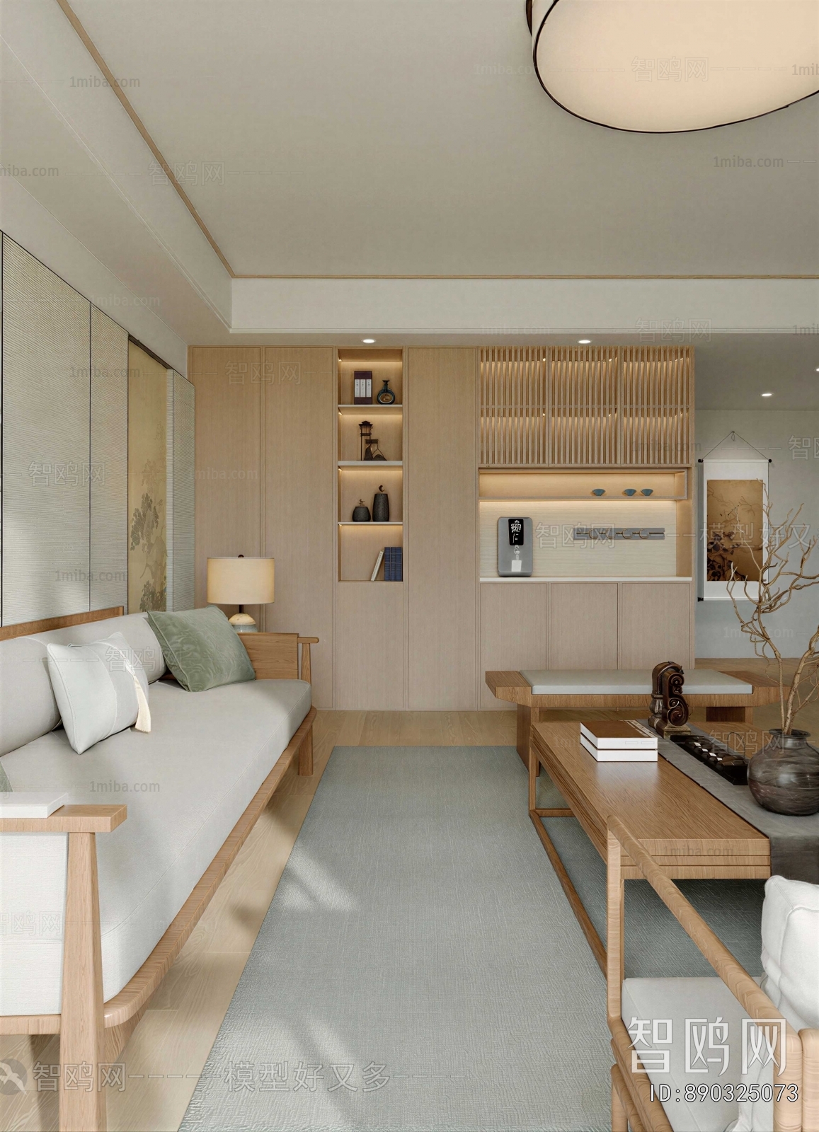 New Chinese Style A Living Room