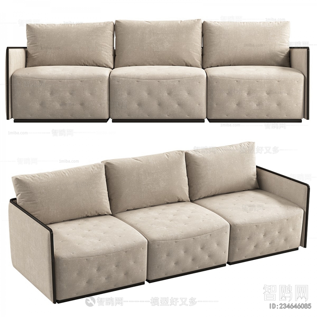 Modern Three-seat Sofa