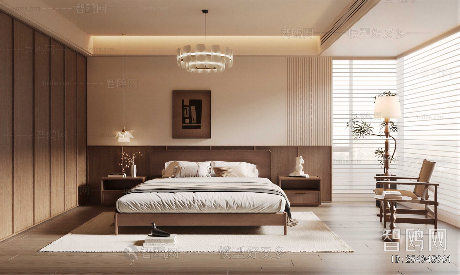 Wabi-sabi Style Bedroom