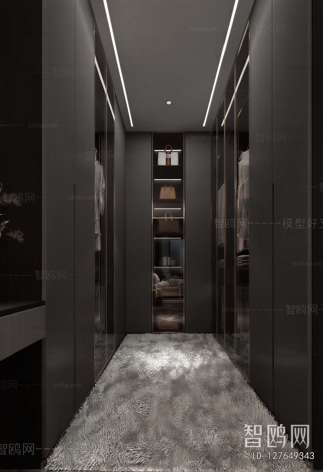 Modern Clothes Storage Area