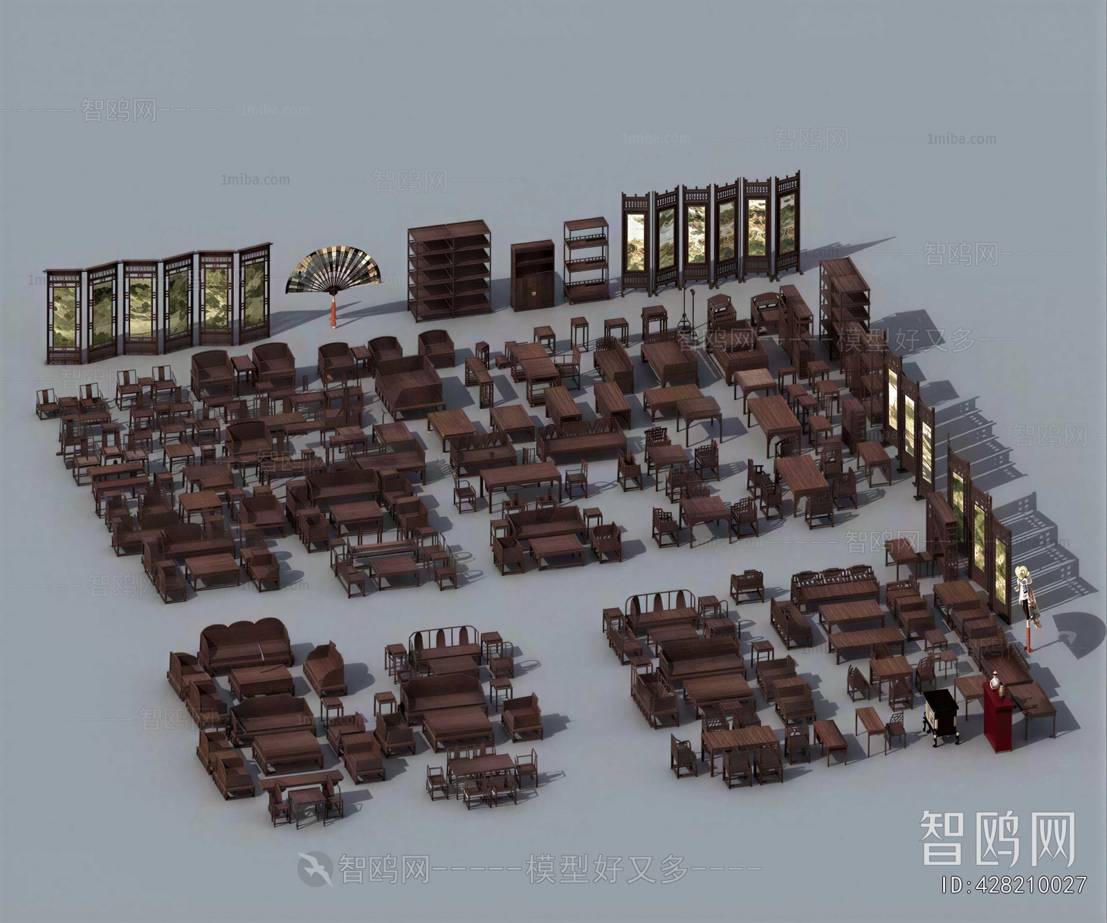 New Chinese Style Sofa Combination