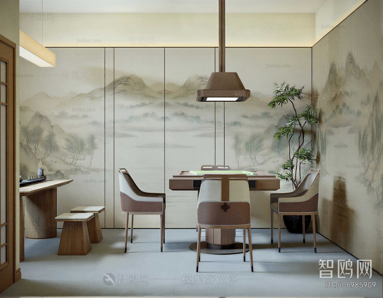 New Chinese Style Chess And Card Room