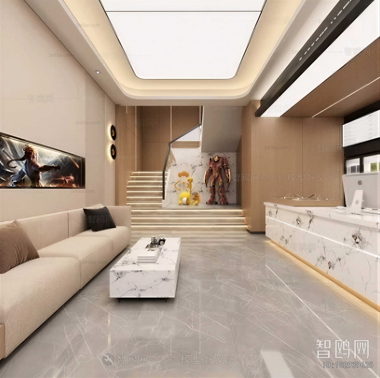 Modern Office Reception Desk