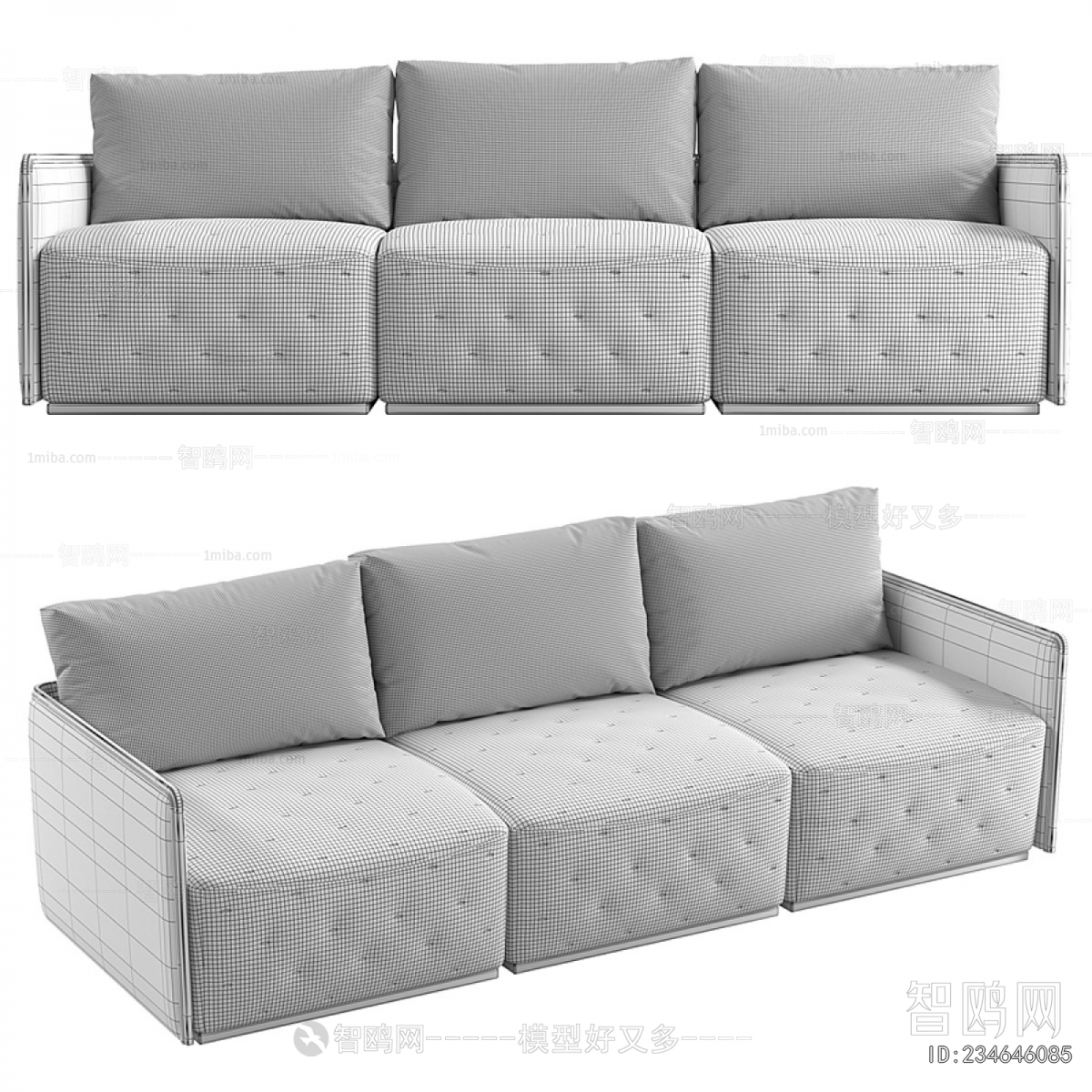 Modern Three-seat Sofa