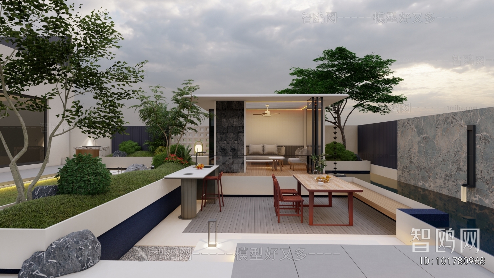 Modern Courtyard/landscape