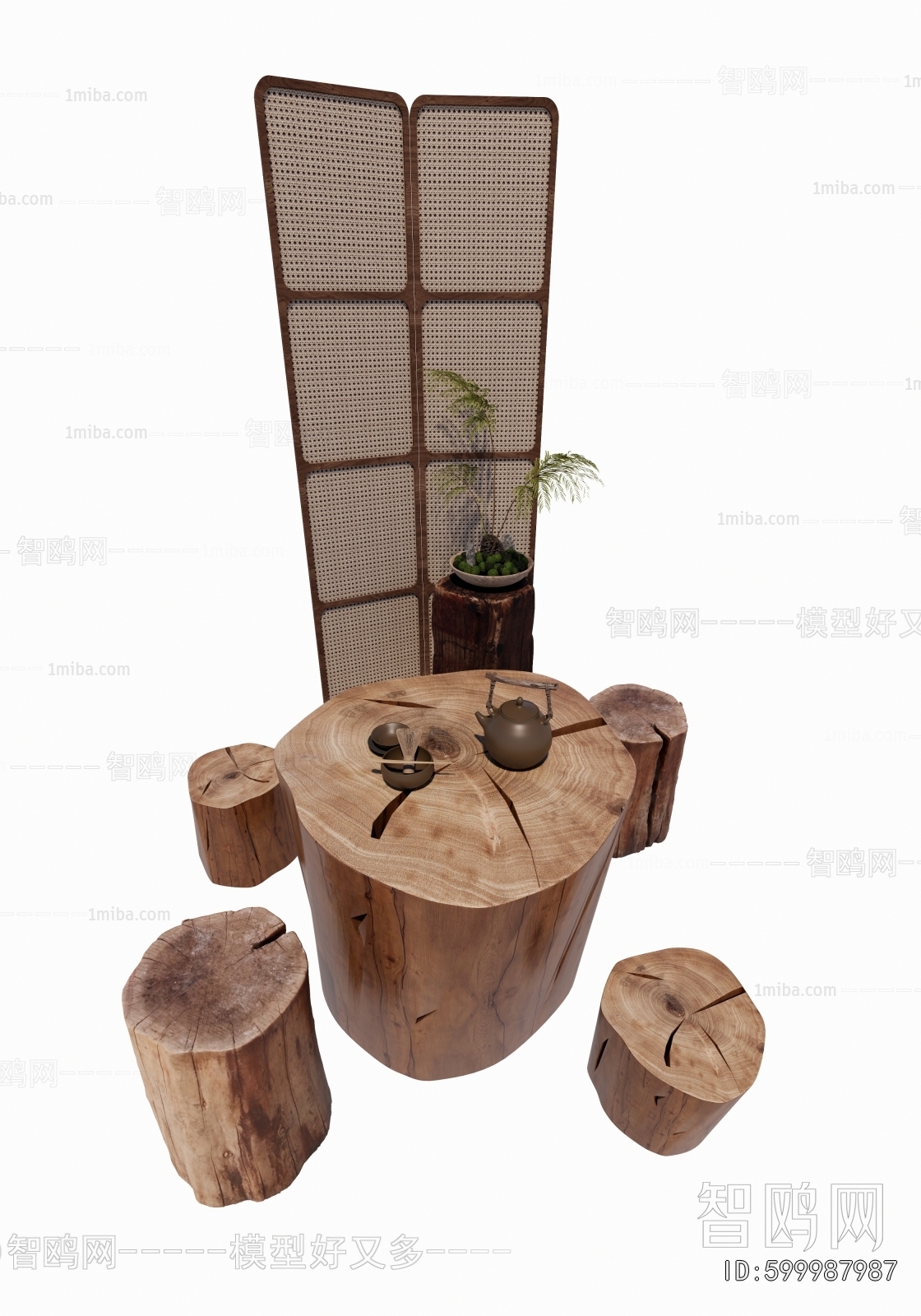 Chinese Style Leisure Table And Chair