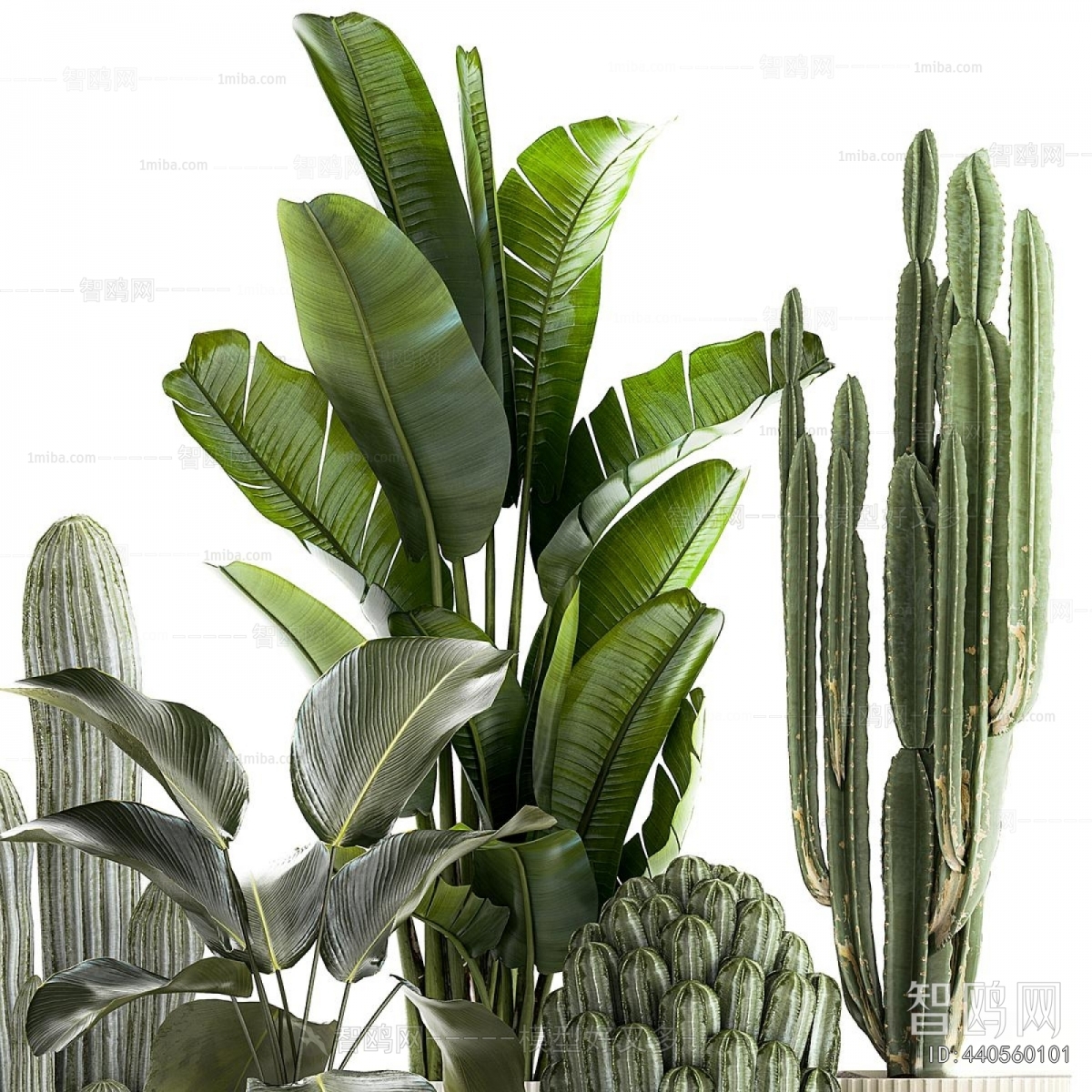 Modern Ground Green Plant Potted Plants