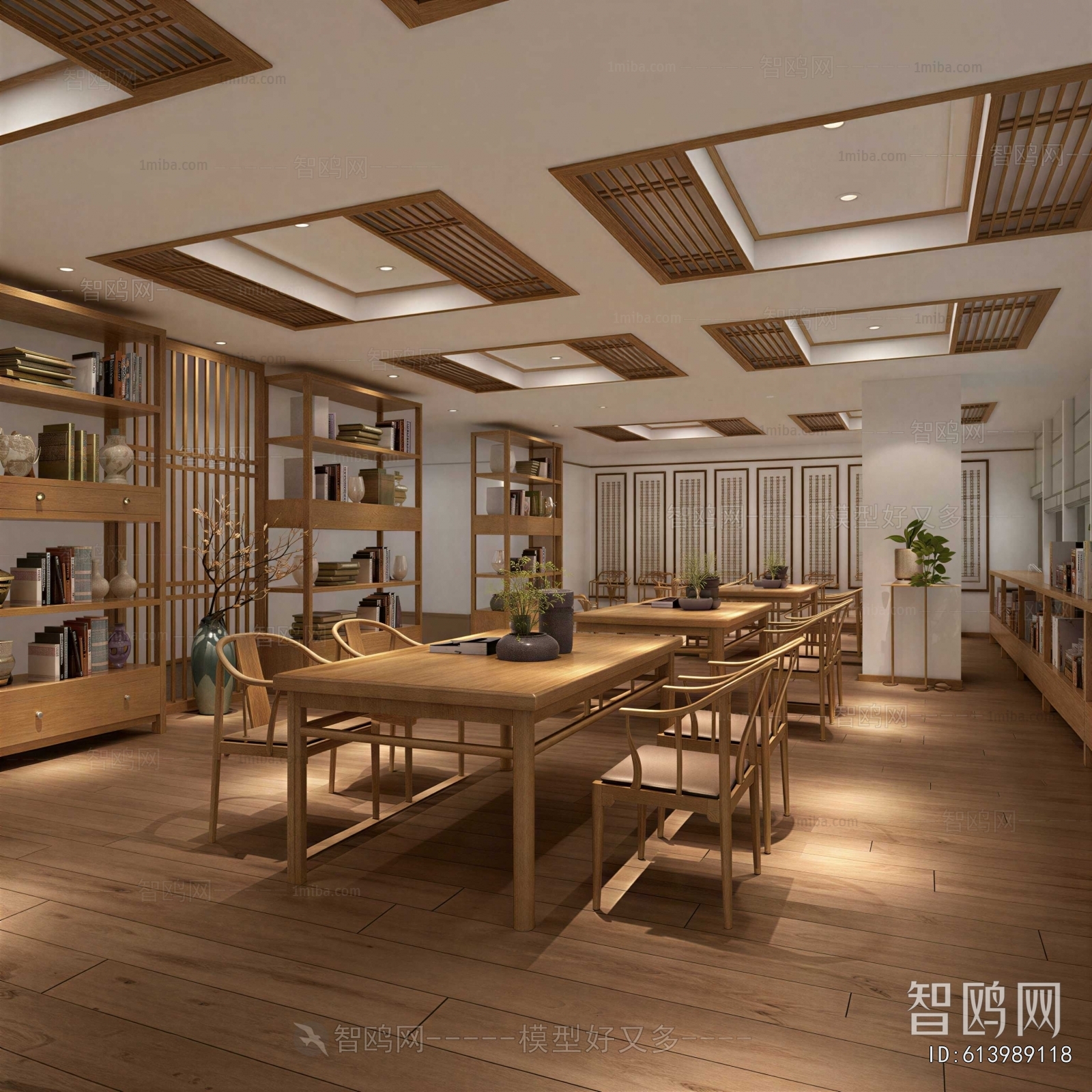 New Chinese Style Bookstore Book Bar