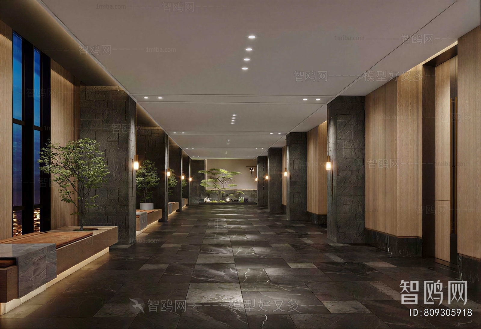 Modern Corridor Elevator Hall