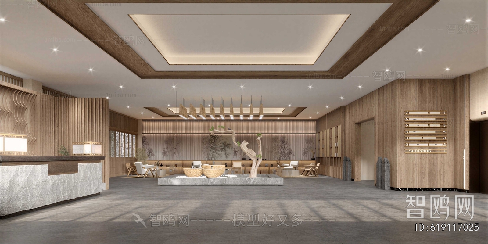 New Chinese Style Lobby Hall