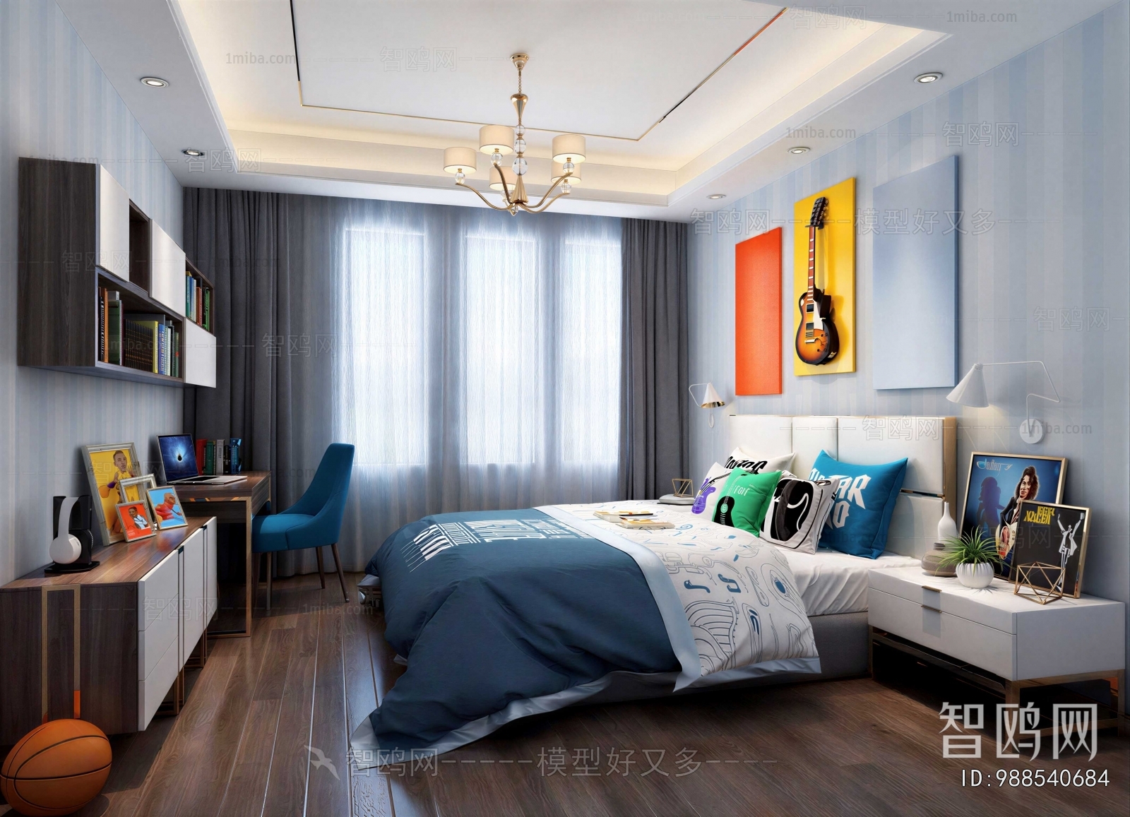 Modern Boy's Room And Son's Room