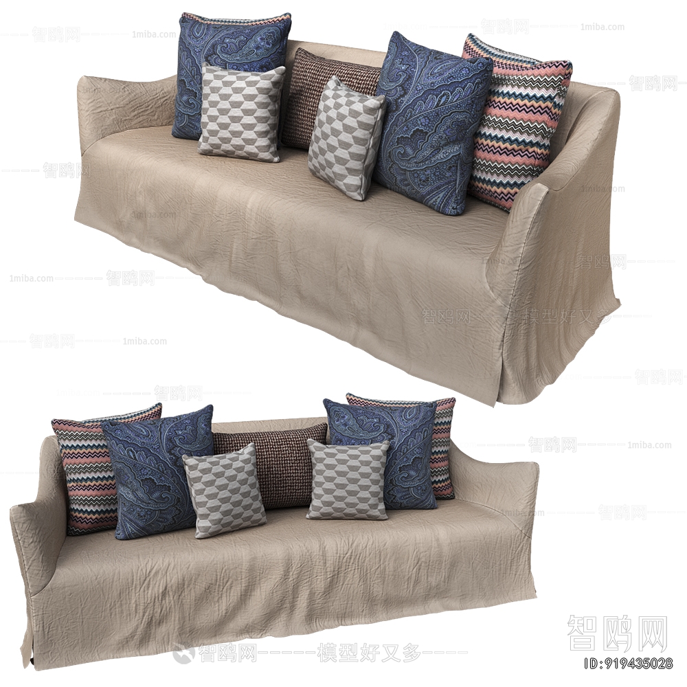 Modern Three-seat Sofa