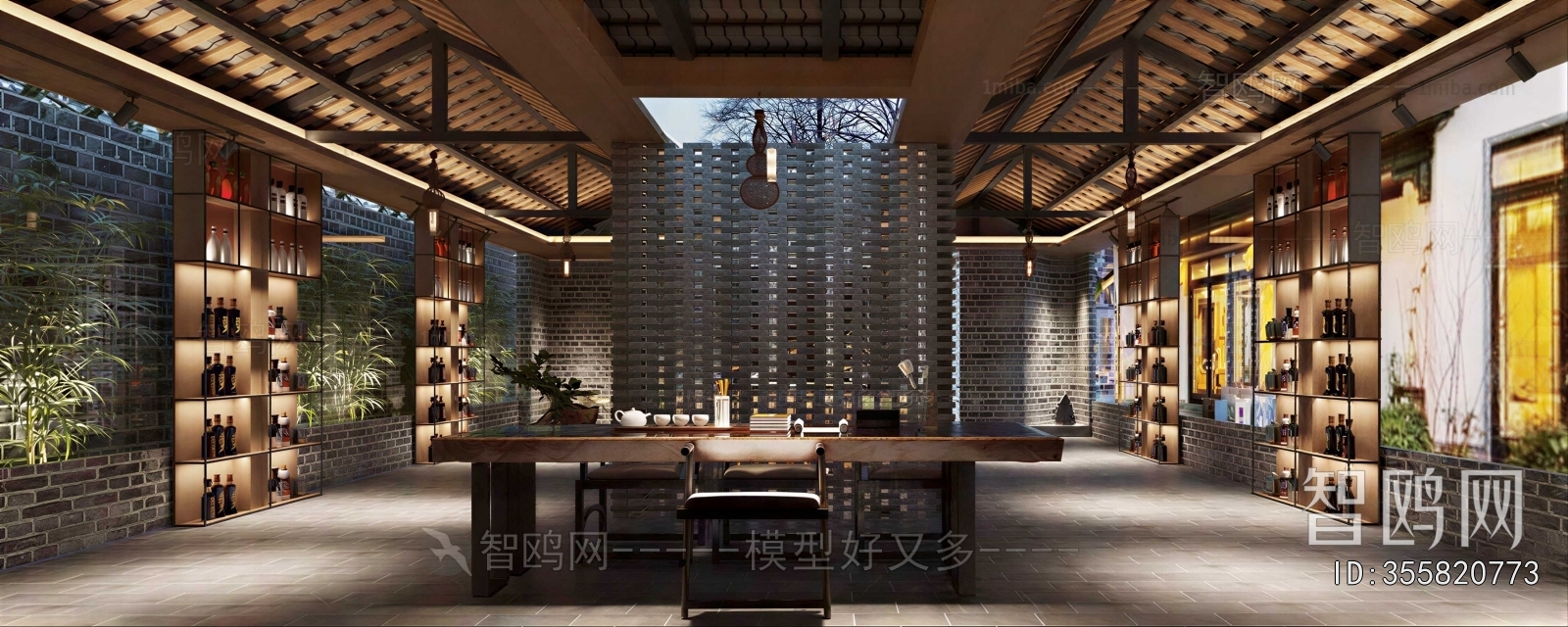 New Chinese Style Exhibition Hall