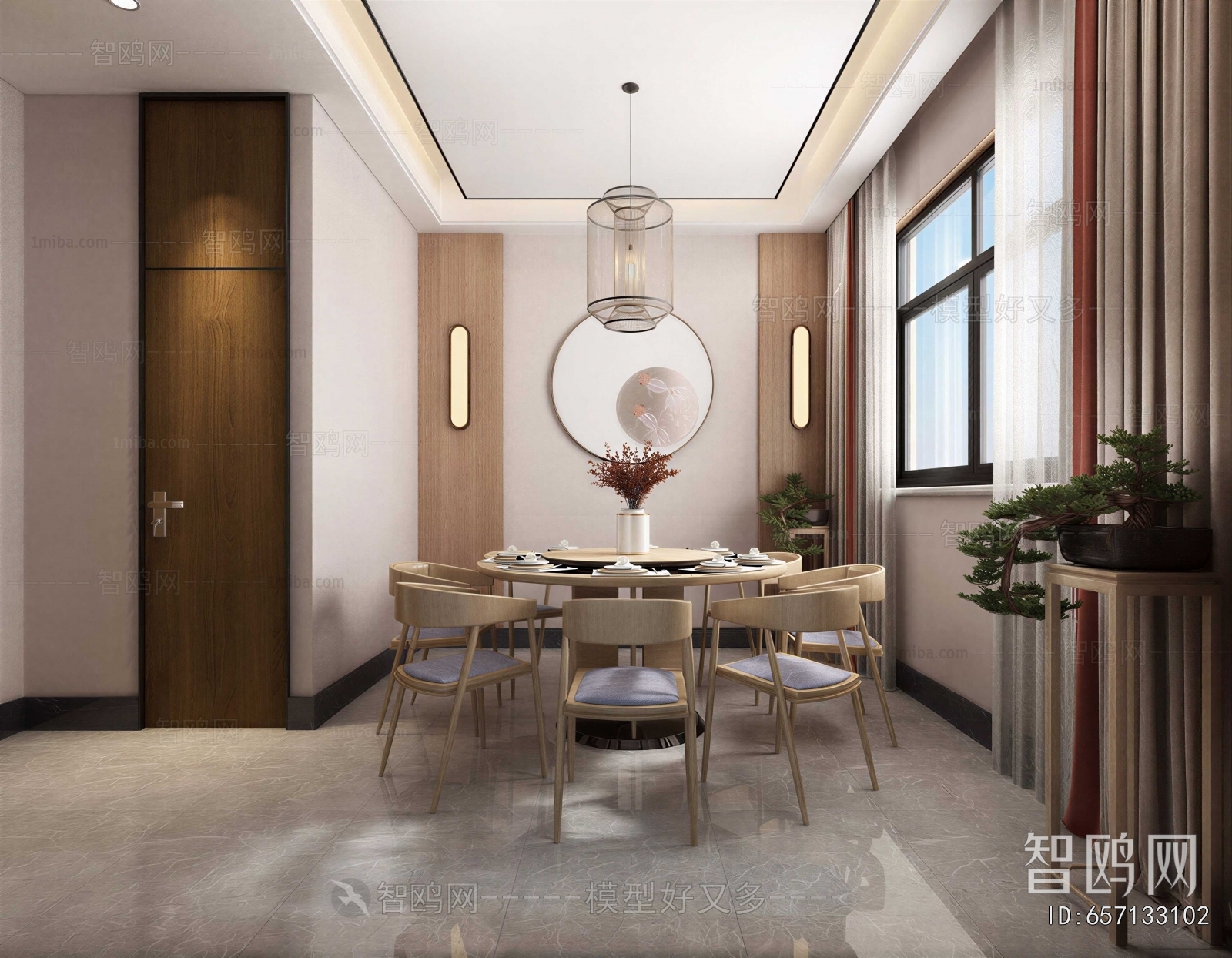 New Chinese Style Dining Room