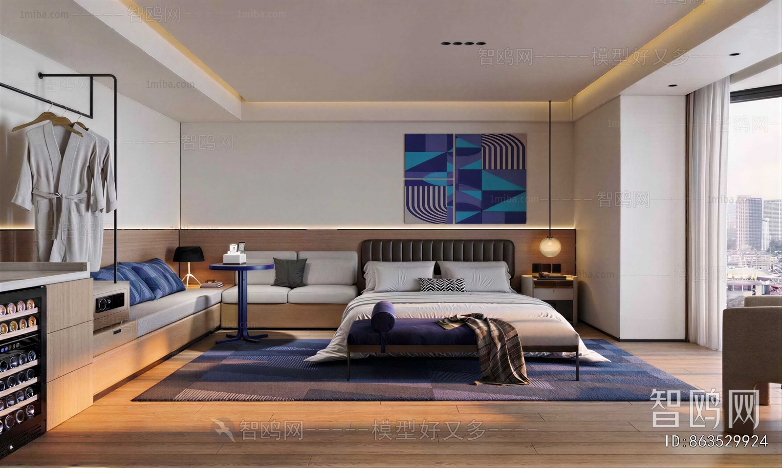 Modern Guest Room