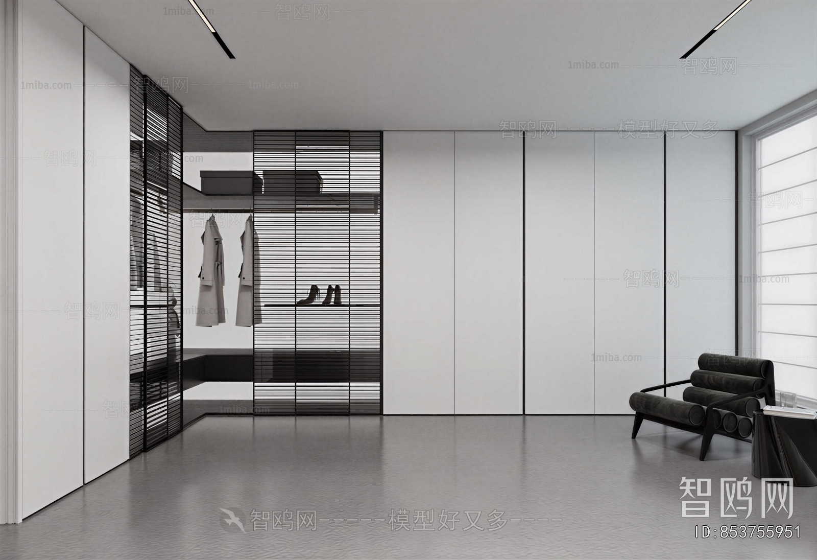 Modern Clothes Storage Area