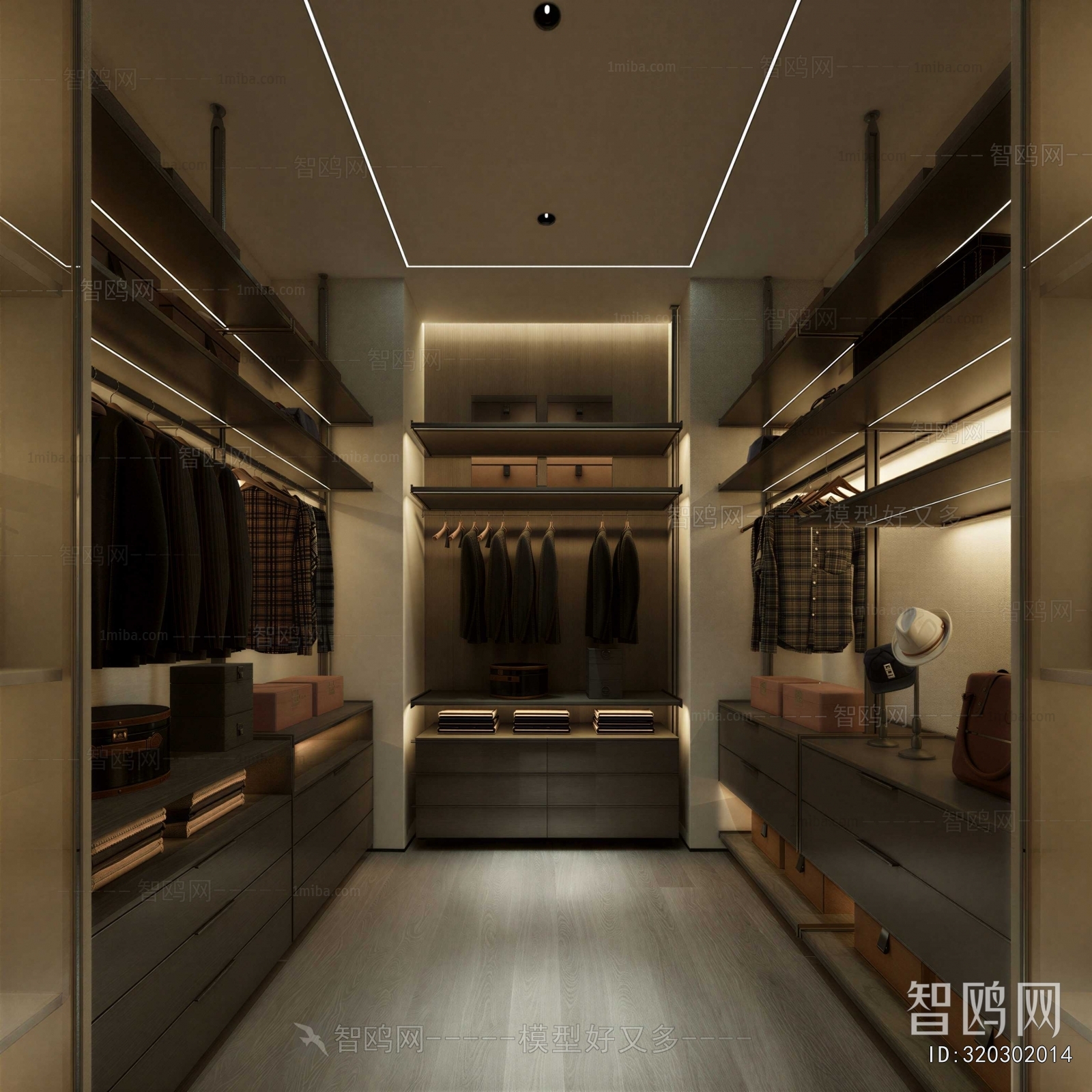 Modern Clothes Storage Area