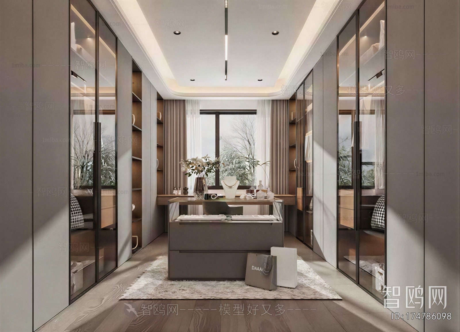 Modern Clothes Storage Area