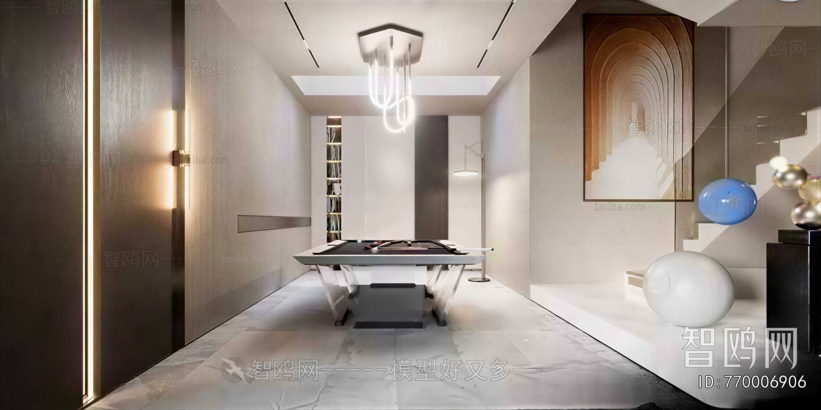 Modern Billiards Room