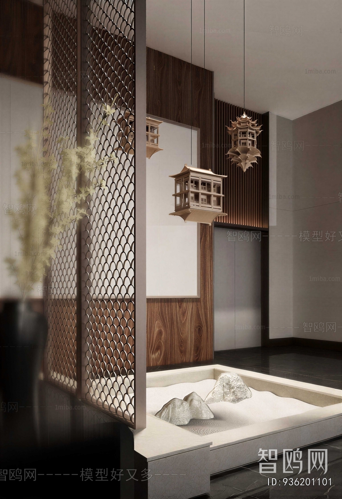 New Chinese Style Plant Landscaping