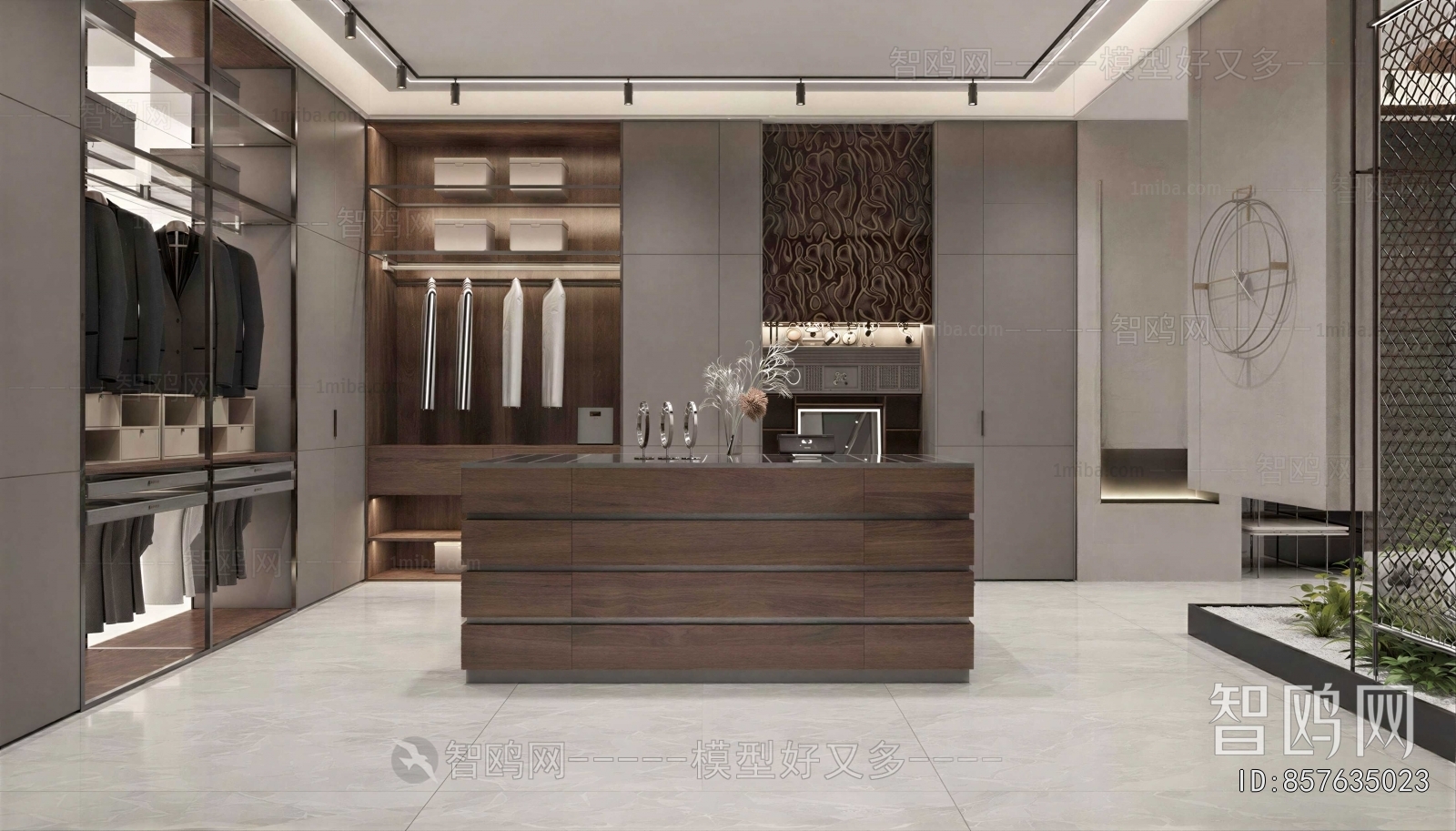 Modern Clothes Storage Area