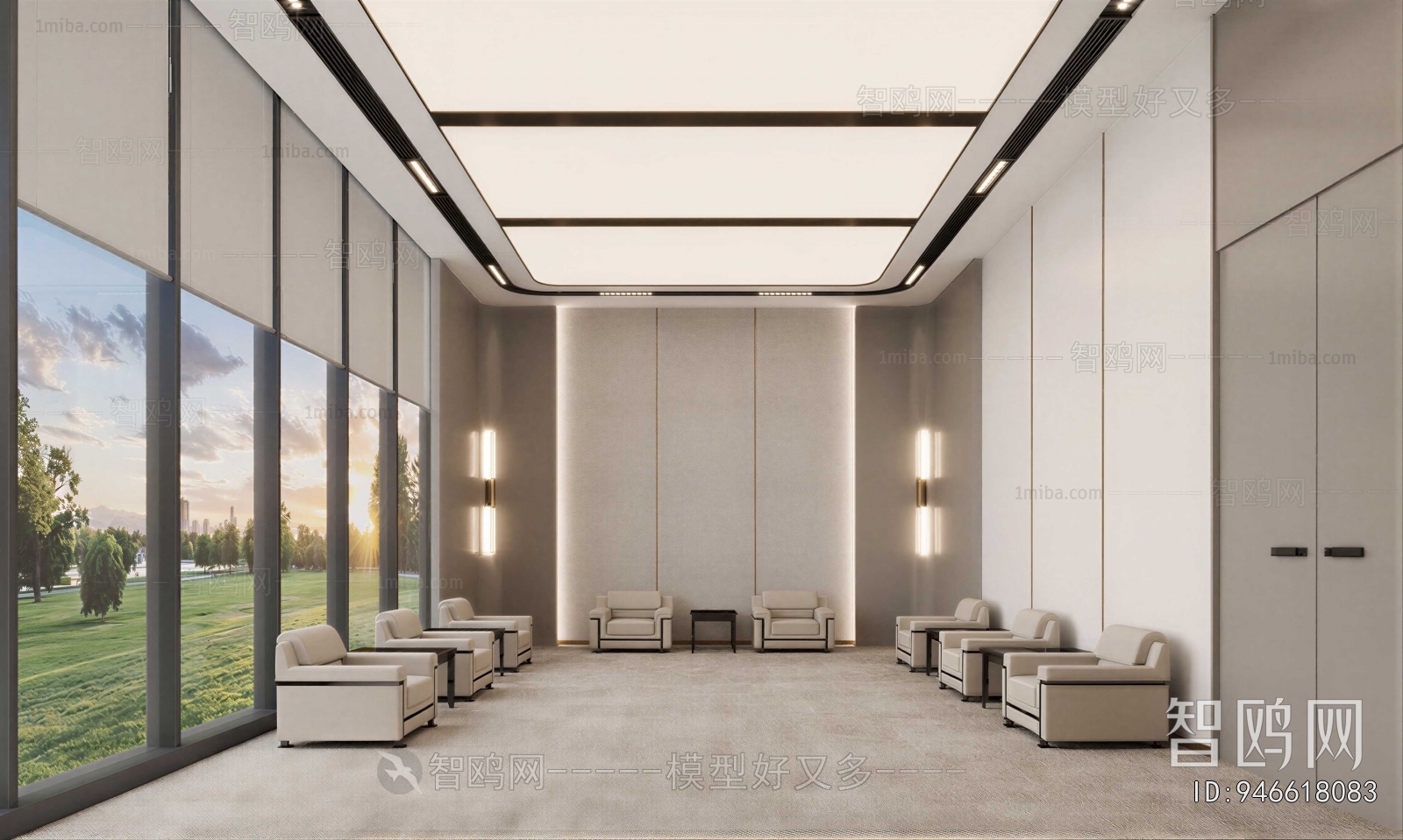 Modern Office Living Room