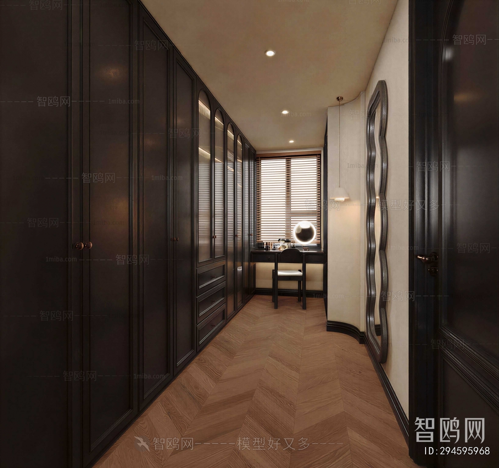 French Style Clothes Storage Area