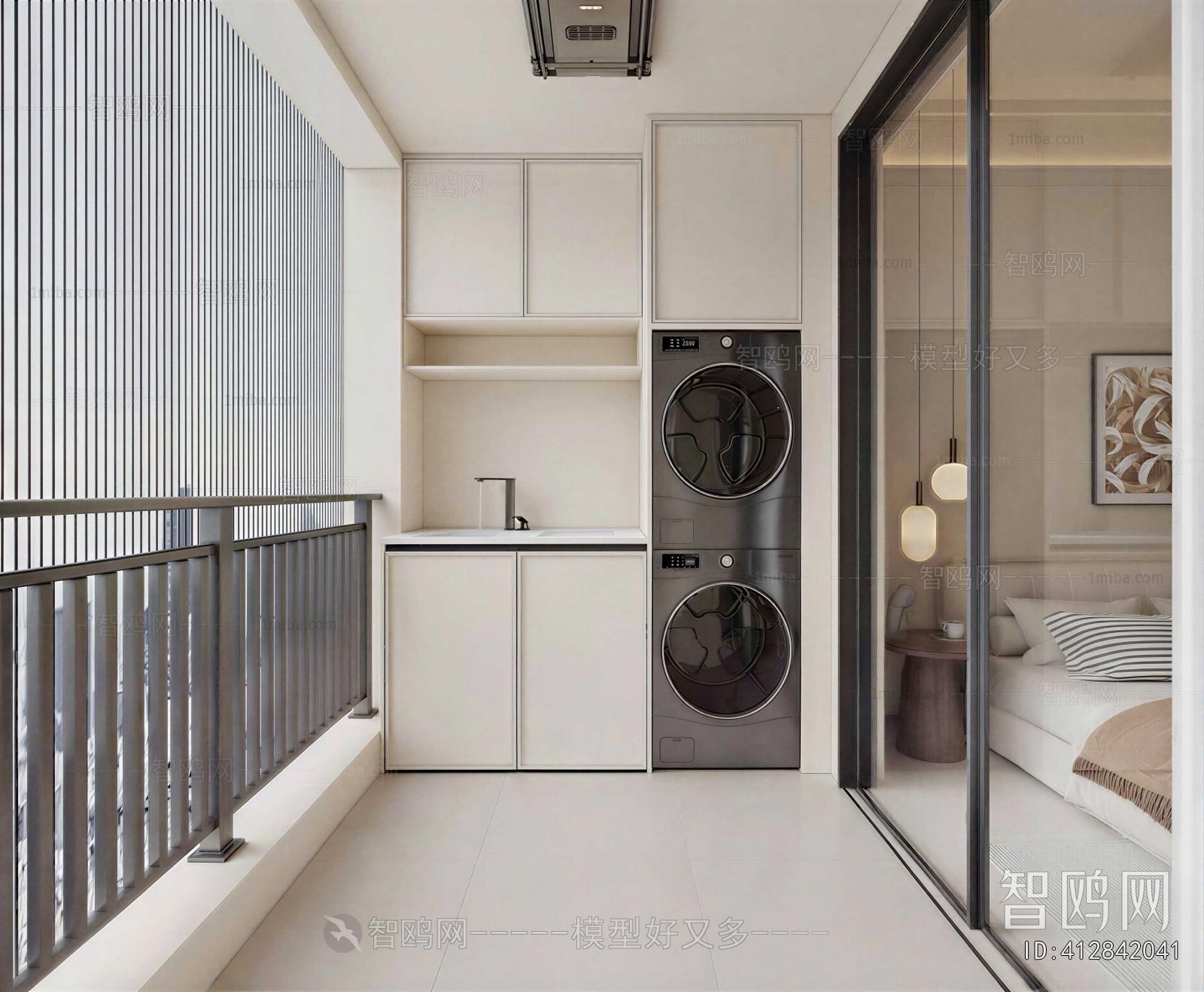 Modern Laundry Cabinet