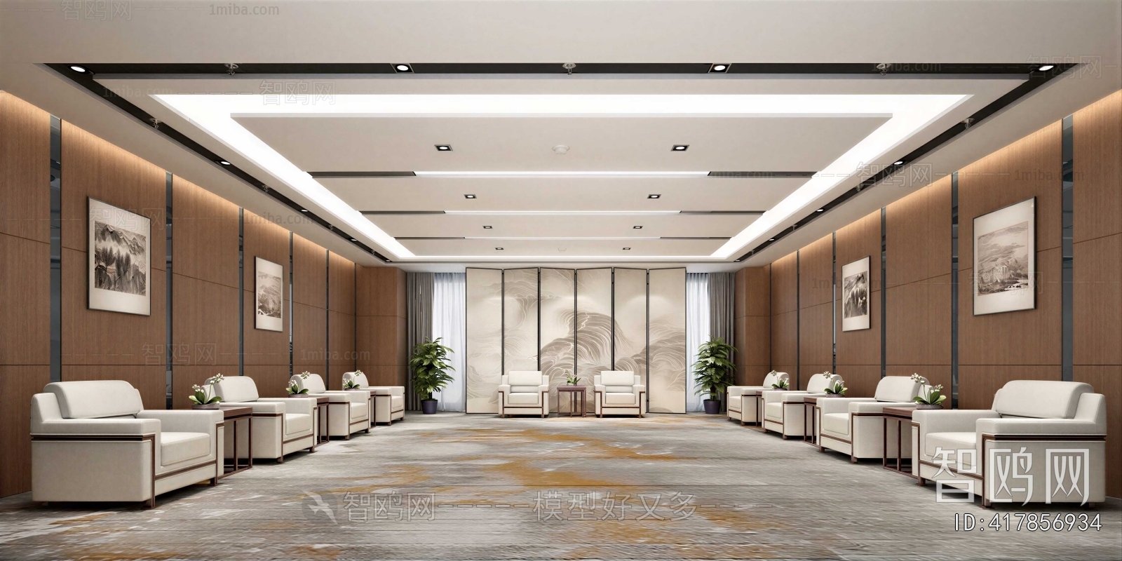 New Chinese Style Reception Room