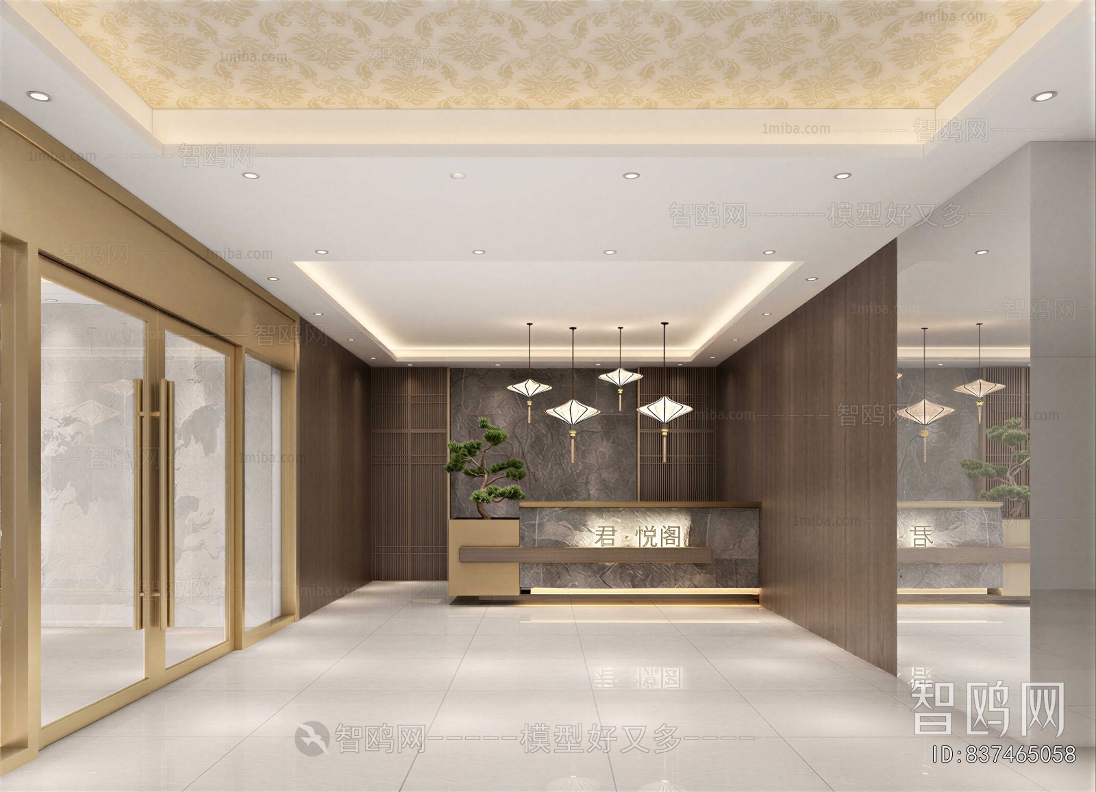 New Chinese Style Lobby Hall