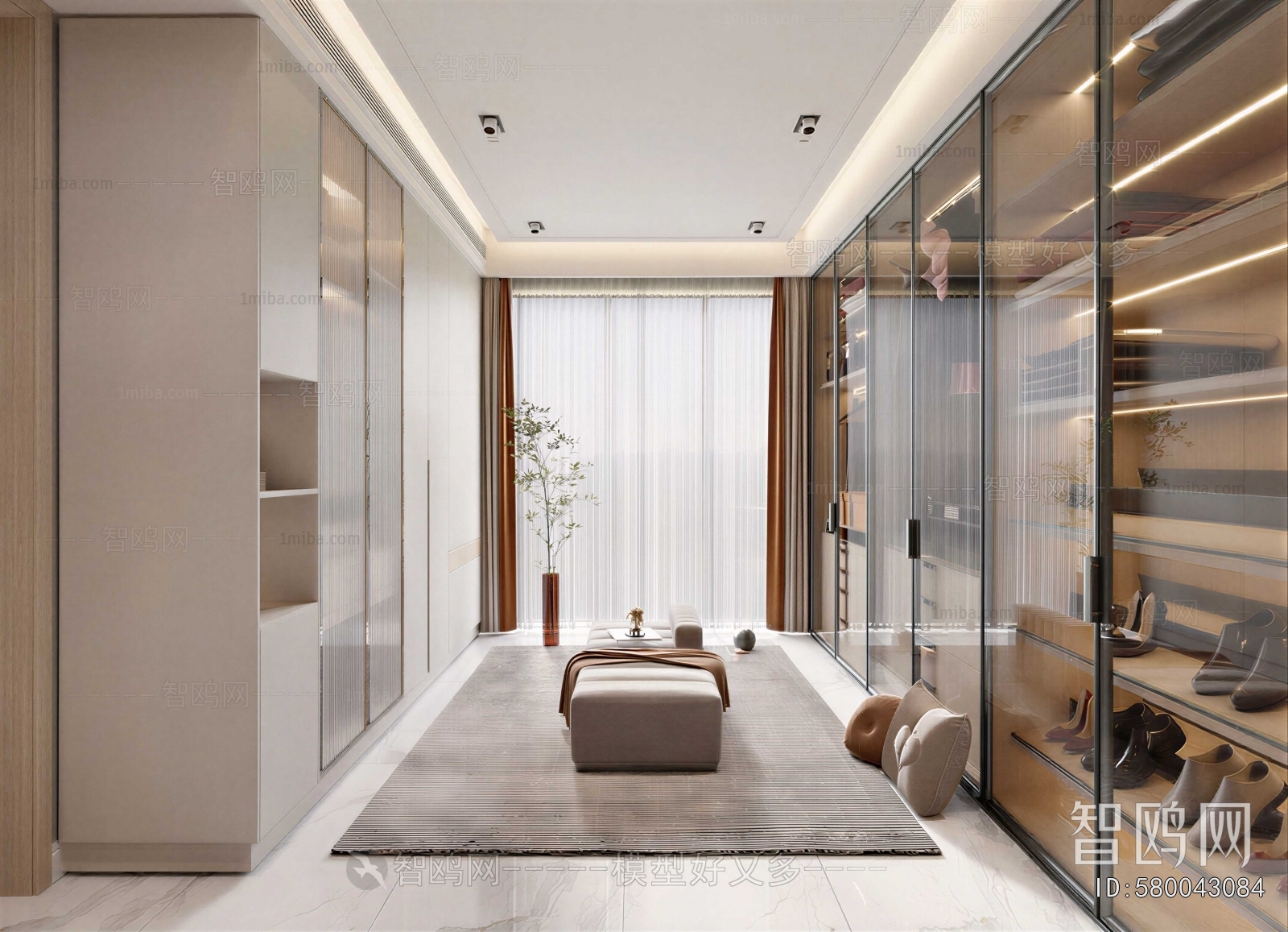 Modern Clothes Storage Area