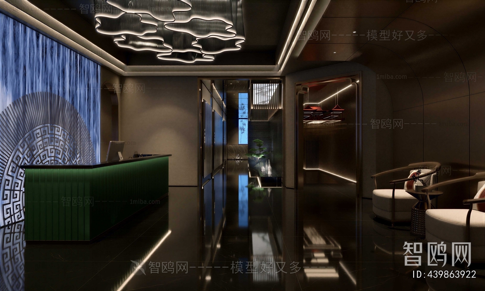New Chinese Style Lobby Hall
