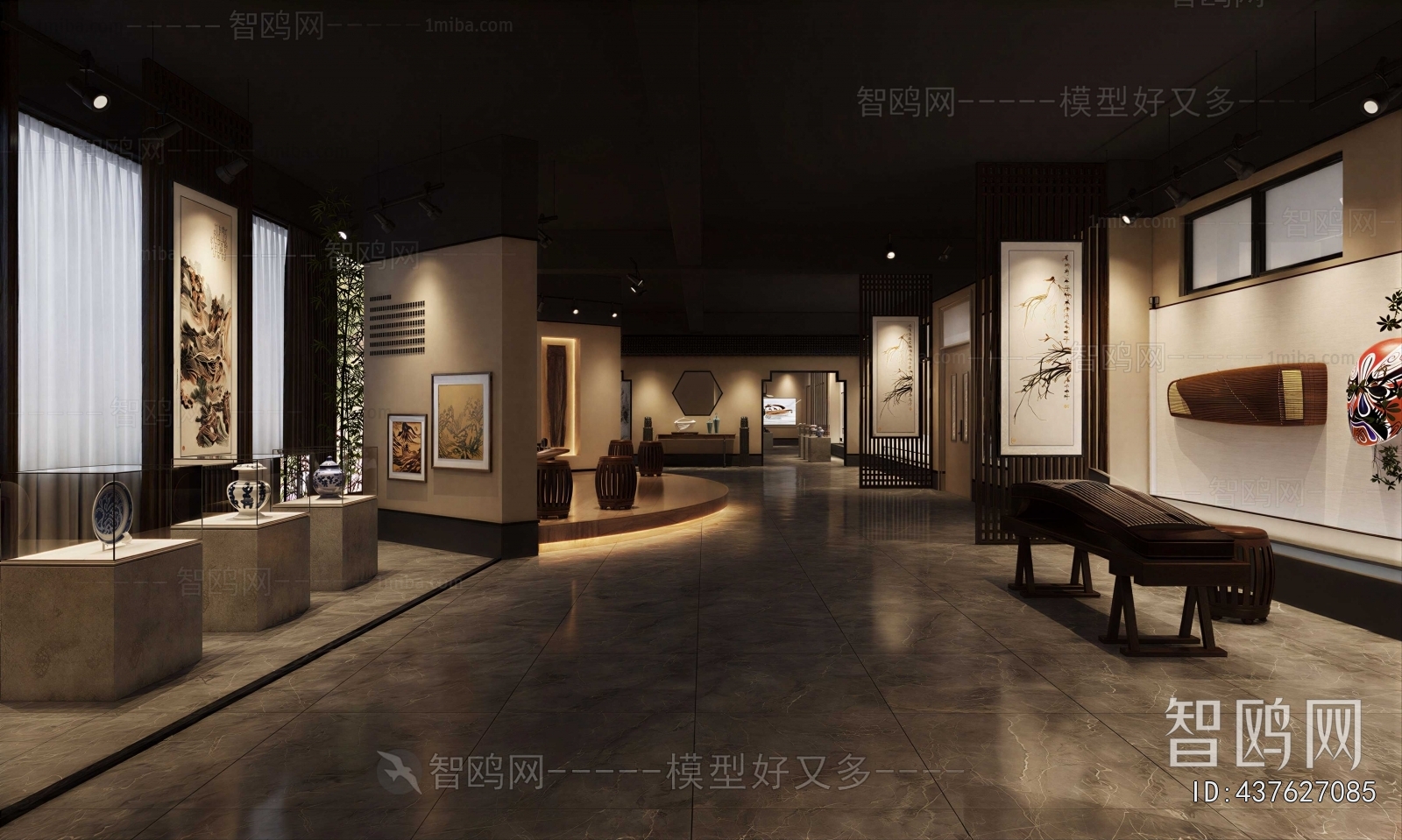 New Chinese Style Exhibition Hall