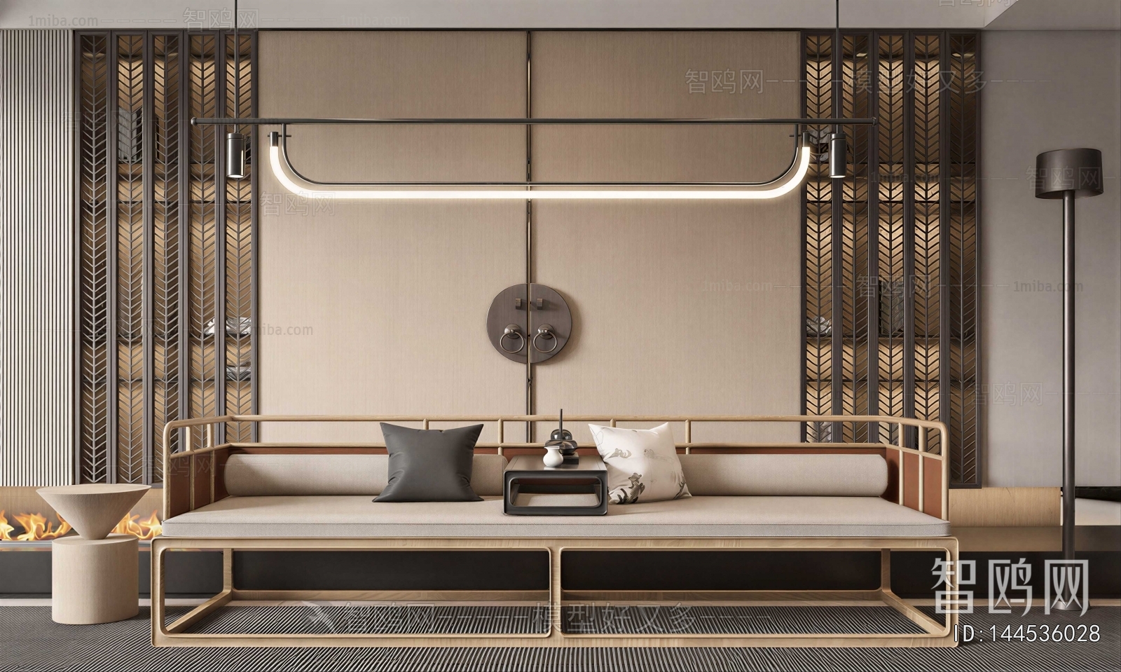 New Chinese Style Arhat Bed